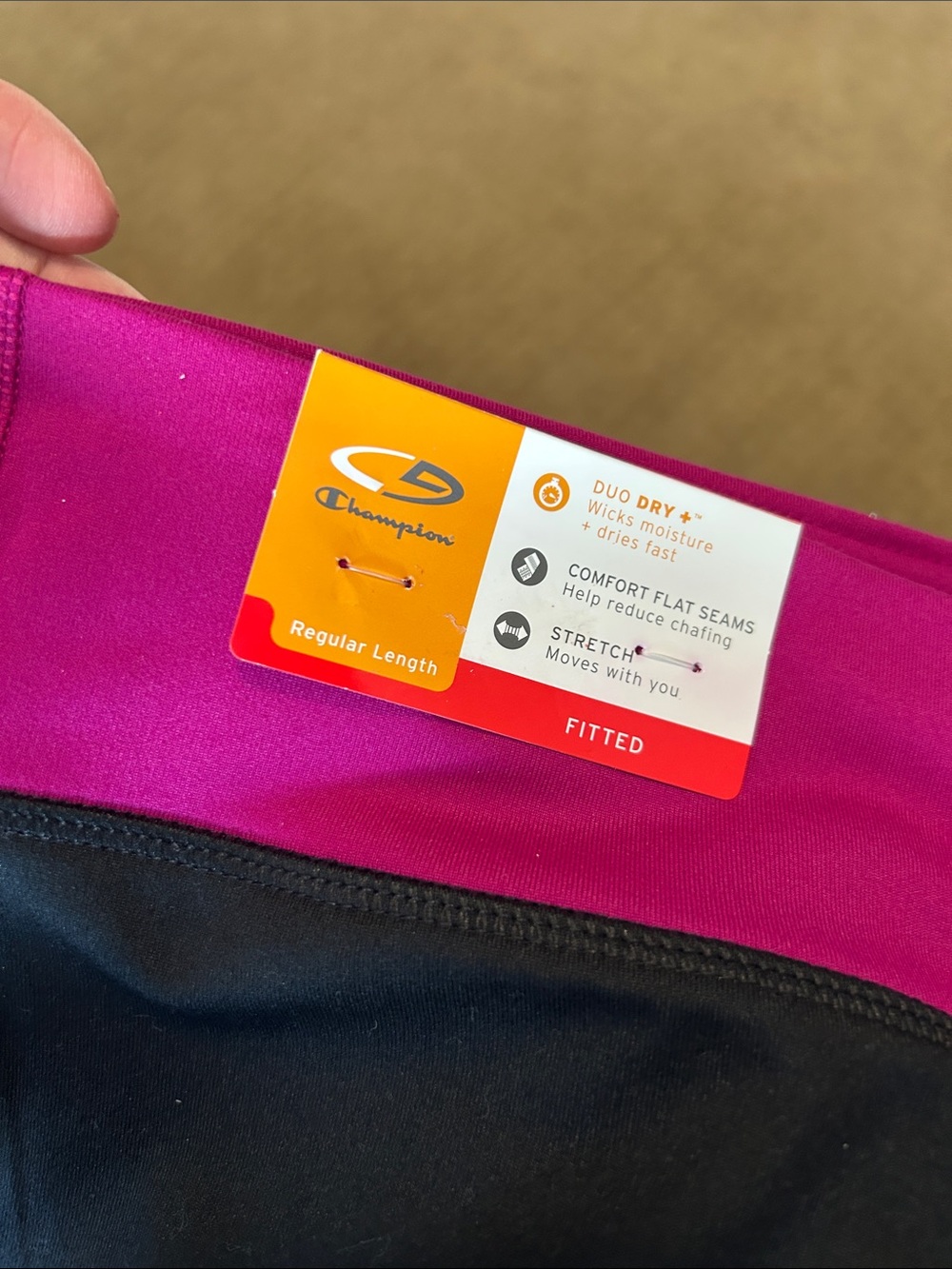 Champion Women’s  - Magenta band Black pant. Size XL NWT